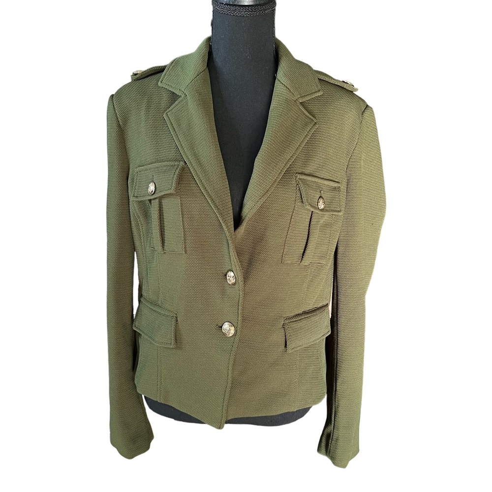 Women’s SZ 14 Green Jacket Blazer 7th Avenue Design Studio New York & Company
